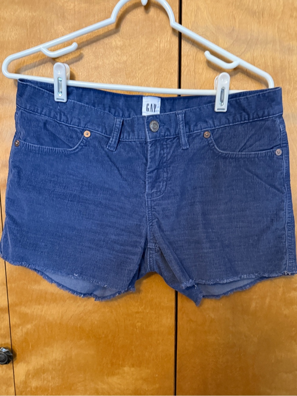 GAP Corduroy Mid-Rise Shorts Ocean Blue Women's Size 4